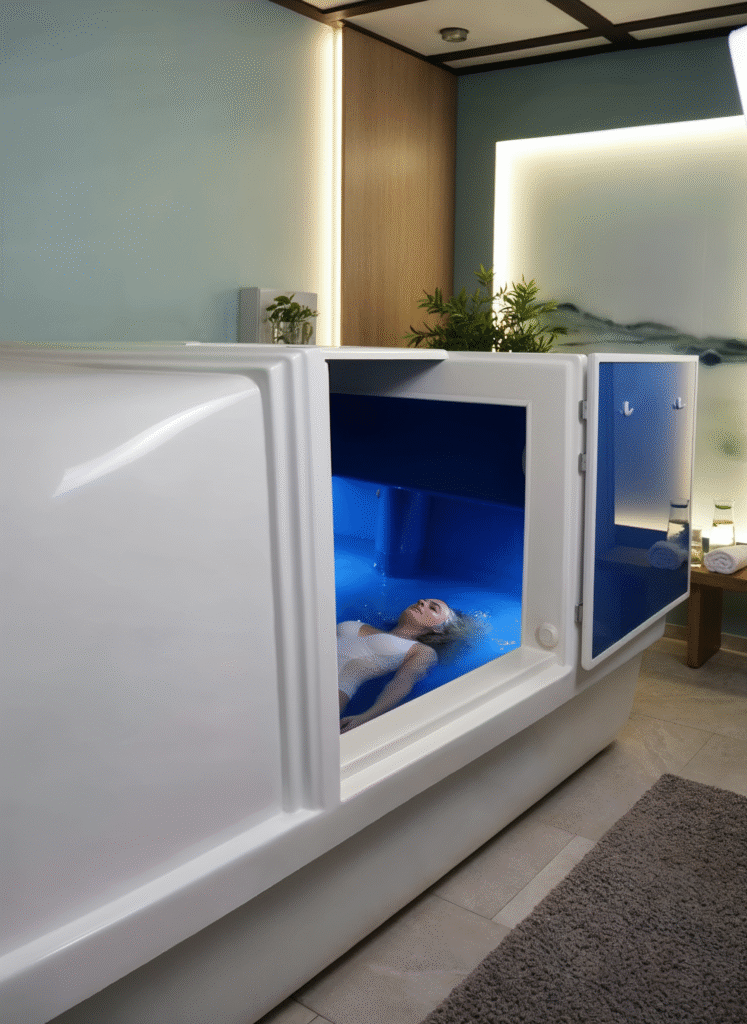 Professional Spirit float tank ready for daily operation in spa