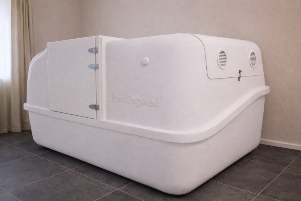 Restingwell float tank is special with built in filtration system